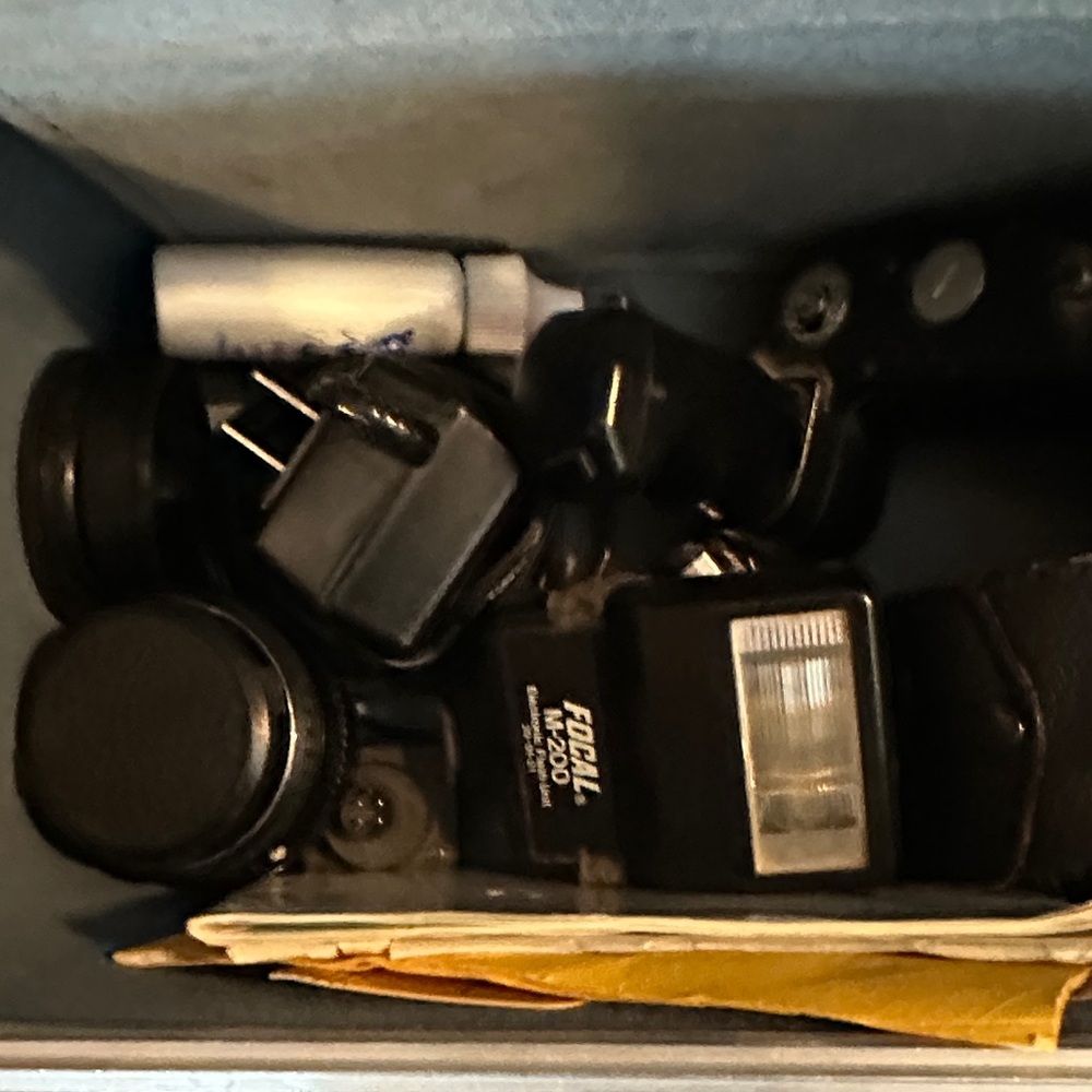 Pentax Black and Silver Film Camera with Brown Case - Picture 4 of 7